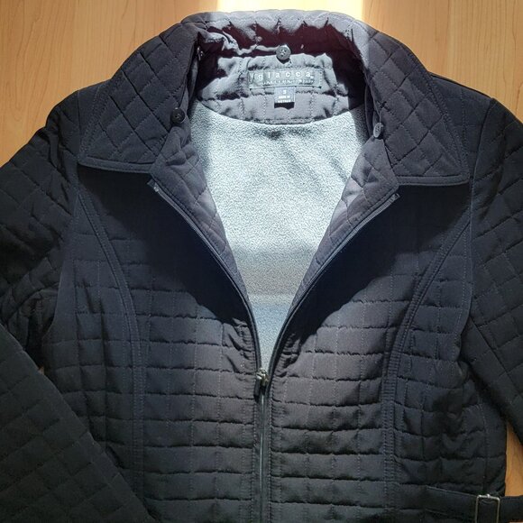 Giacca by Gallery Black Quilted Jacket With Removable Faux Fur Collar - S - Picture 7 of 13